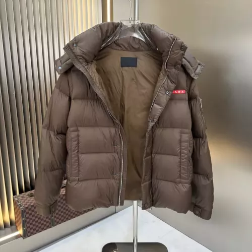Cheap Prada Down Feather Coat Long Sleeved For Men #1378800 Replica Wholesale [$238.02 USD] [ITEM#1378800] on Replica Prada Down Feather Coat