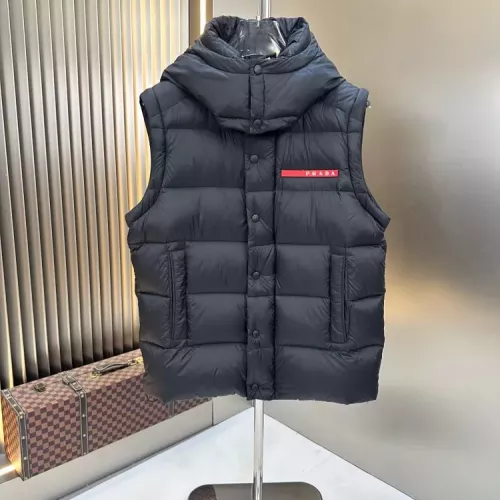 Cheap Prada Down Feather Coat Long Sleeved For Men #1378802 Replica Wholesale [$238.02 USD] [ITEM#1378802] on Replica Prada Down Feather Coat