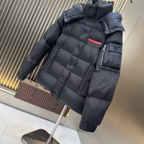 Cheap Prada Down Feather Coat Long Sleeved For Men #1378802 Replica Wholesale [$238.02 USD] [ITEM#1378802] on Replica Prada Down Feather Coat