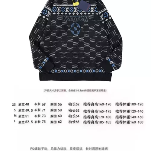 Cheap Louis Vuitton LV Sweaters Long Sleeved For Unisex #1379263 Replica Wholesale [$60.00 USD] [ITEM#1379263] on Replica Louis Vuitton LV Sweaters