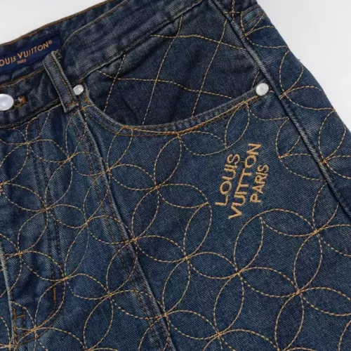 Cheap Louis Vuitton LV Jeans For Unisex #1379960 Replica Wholesale [$96.00 USD] [ITEM#1379960] on Replica Louis Vuitton LV Jeans
