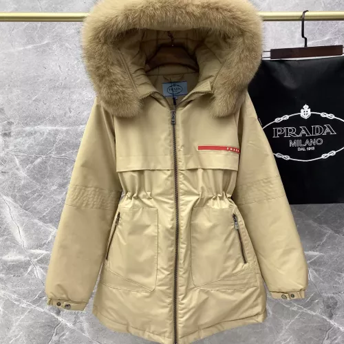 Prada Down Feather Coat Long Sleeved For Women #1380224