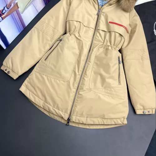 Cheap Prada Down Feather Coat Long Sleeved For Women #1380224 Replica Wholesale [$247.93 USD] [ITEM#1380224] on Replica Prada Down Feather Coat