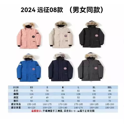 Cheap Canada Goose Down Feather Coat Long Sleeved For Unisex #1380282 Replica Wholesale [$160.00 USD] [ITEM#1380282] on Replica Canada Goose Down Feather Coat