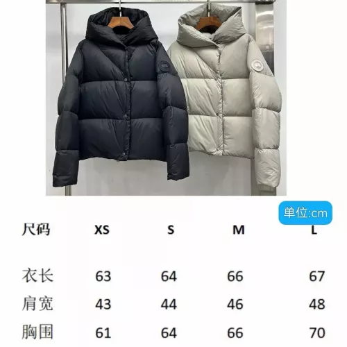 Cheap Canada Goose Down Feather Coat Long Sleeved For Women #1380295 Replica Wholesale [$215.00 USD] [ITEM#1380295] on Replica Canada Goose Down Feather Coat