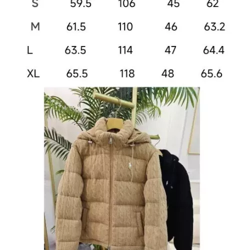 Cheap Ralph Lauren Polo Down Feather Coat Long Sleeved For Women #1380297 Replica Wholesale [$140.00 USD] [ITEM#1380297] on Replica Ralph Lauren Polo Down Feather Coat