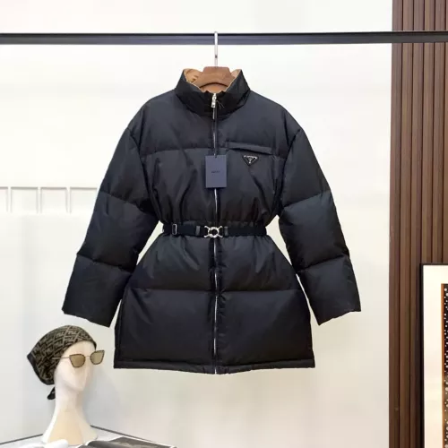 Prada Down Feather Coat Long Sleeved For Women #1380300