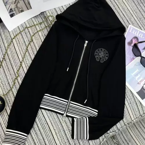 Cheap Chrome Hearts Tracksuits Long Sleeved For Women #1380305 Replica Wholesale [$135.00 USD] [ITEM#1380305] on Replica Chrome Hearts Tracksuits