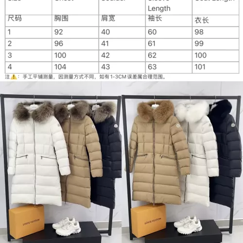 Cheap Moncler Down Feather Coat Long Sleeved For Women #1380337 Replica Wholesale [$185.00 USD] [ITEM#1380337] on Replica Moncler Down Feather Coat
