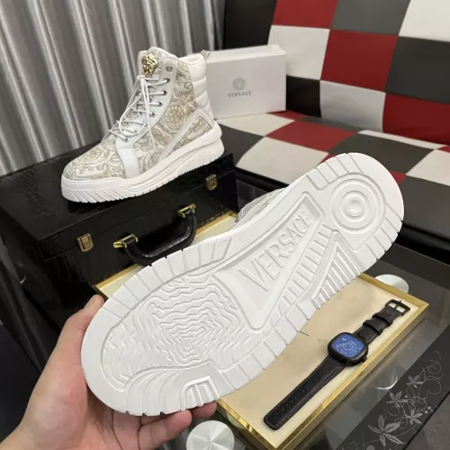 Cheap Versace High Tops Shoes For Men #1380515 Replica Wholesale [$88.00 USD] [ITEM#1380515] on Replica Versace High Tops Shoes