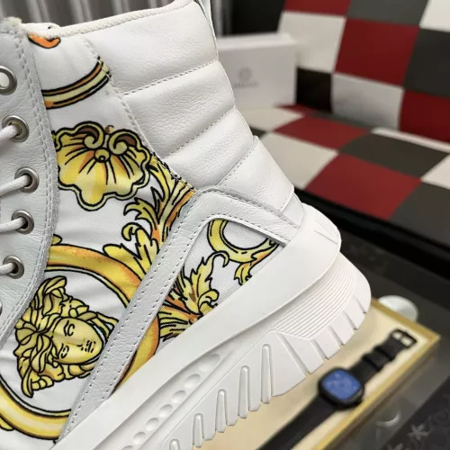 Cheap Versace High Tops Shoes For Men #1380517 Replica Wholesale [$88.00 USD] [ITEM#1380517] on Replica Versace High Tops Shoes