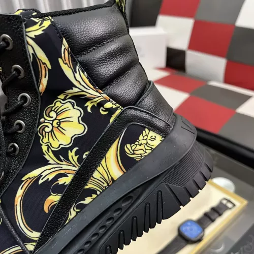 Cheap Versace High Tops Shoes For Men #1380518 Replica Wholesale [$88.00 USD] [ITEM#1380518] on Replica Versace High Tops Shoes