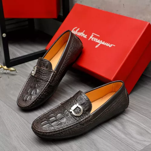 Cheap Salvatore Ferragamo Leather Shoes For Men #1380526 Replica Wholesale [$76.00 USD] [ITEM#1380526] on Replica Salvatore Ferragamo Leather Shoes
