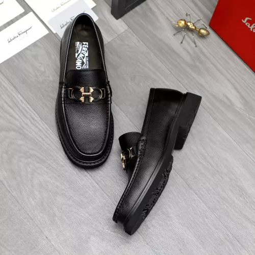 Cheap Salvatore Ferragamo Leather Shoes For Men #1380528 Replica Wholesale [$98.00 USD] [ITEM#1380528] on Replica Salvatore Ferragamo Leather Shoes