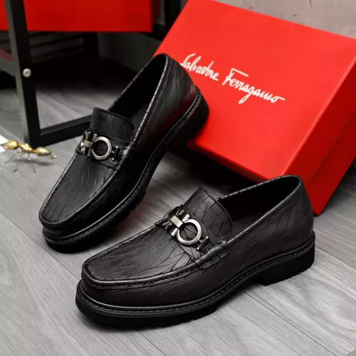 Cheap Salvatore Ferragamo Leather Shoes For Men #1380531 Replica Wholesale [$98.00 USD] [ITEM#1380531] on Replica Salvatore Ferragamo Leather Shoes
