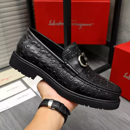 Cheap Salvatore Ferragamo Leather Shoes For Men #1380537 Replica Wholesale [$98.00 USD] [ITEM#1380537] on Replica Salvatore Ferragamo Leather Shoes