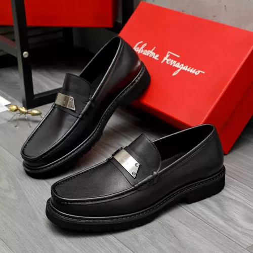 Cheap Salvatore Ferragamo Leather Shoes For Men #1380543 Replica Wholesale [$96.00 USD] [ITEM#1380543] on Replica Salvatore Ferragamo Leather Shoes