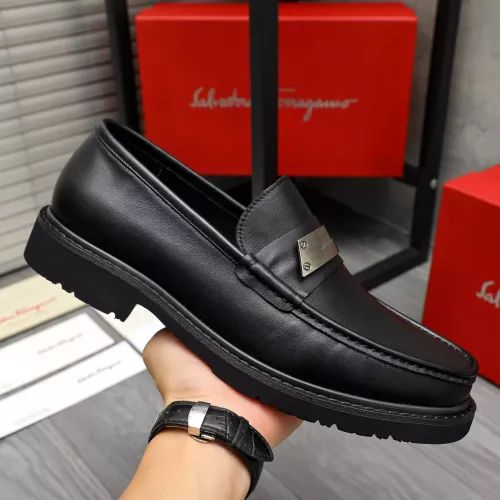 Cheap Salvatore Ferragamo Leather Shoes For Men #1380543 Replica Wholesale [$96.00 USD] [ITEM#1380543] on Replica Salvatore Ferragamo Leather Shoes