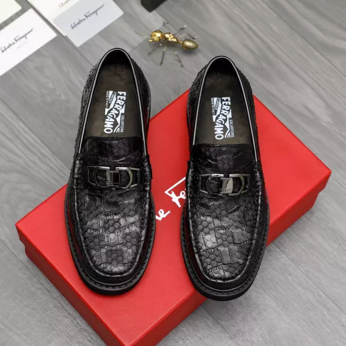 Cheap Salvatore Ferragamo Leather Shoes For Men #1380544 Replica Wholesale [$98.00 USD] [ITEM#1380544] on Replica Salvatore Ferragamo Leather Shoes