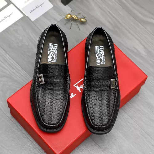 Cheap Salvatore Ferragamo Leather Shoes For Men #1380545 Replica Wholesale [$98.00 USD] [ITEM#1380545] on Replica Salvatore Ferragamo Leather Shoes