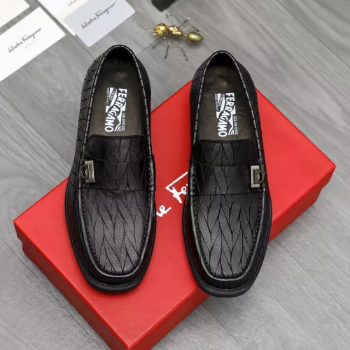 Cheap Salvatore Ferragamo Leather Shoes For Men #1380546 Replica Wholesale [$98.00 USD] [ITEM#1380546] on Replica Salvatore Ferragamo Leather Shoes