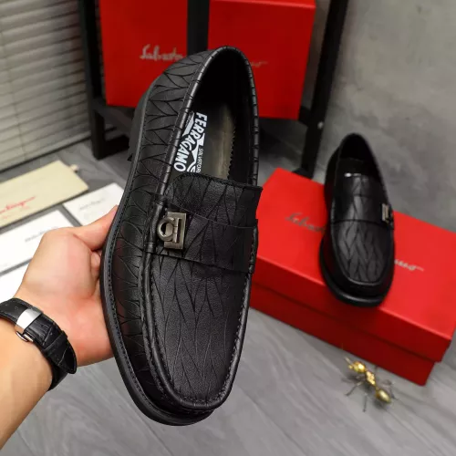 Cheap Salvatore Ferragamo Leather Shoes For Men #1380546 Replica Wholesale [$98.00 USD] [ITEM#1380546] on Replica Salvatore Ferragamo Leather Shoes