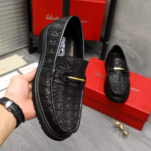Cheap Salvatore Ferragamo Leather Shoes For Men #1380547 Replica Wholesale [$98.00 USD] [ITEM#1380547] on Replica Salvatore Ferragamo Leather Shoes