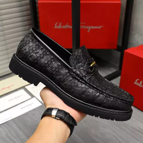 Cheap Salvatore Ferragamo Leather Shoes For Men #1380547 Replica Wholesale [$98.00 USD] [ITEM#1380547] on Replica Salvatore Ferragamo Leather Shoes