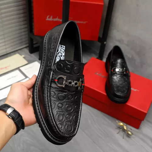 Cheap Salvatore Ferragamo Leather Shoes For Men #1380548 Replica Wholesale [$98.00 USD] [ITEM#1380548] on Replica Salvatore Ferragamo Leather Shoes