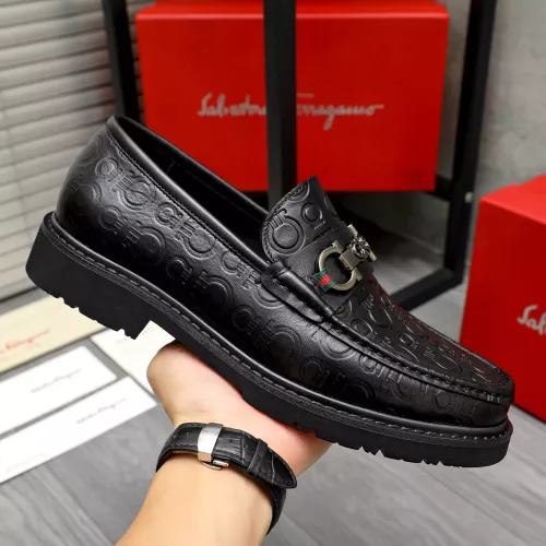 Cheap Salvatore Ferragamo Leather Shoes For Men #1380548 Replica Wholesale [$98.00 USD] [ITEM#1380548] on Replica Salvatore Ferragamo Leather Shoes