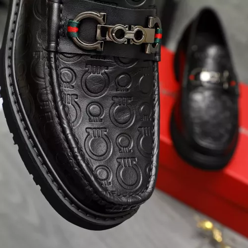 Cheap Salvatore Ferragamo Leather Shoes For Men #1380548 Replica Wholesale [$98.00 USD] [ITEM#1380548] on Replica Salvatore Ferragamo Leather Shoes