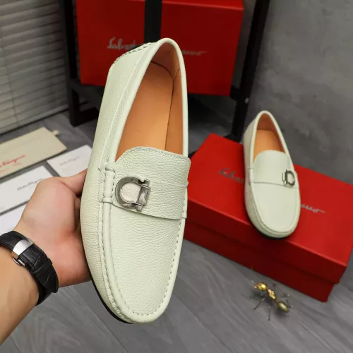 Cheap Salvatore Ferragamo Leather Shoes For Men #1380551 Replica Wholesale [$76.00 USD] [ITEM#1380551] on Replica Salvatore Ferragamo Leather Shoes