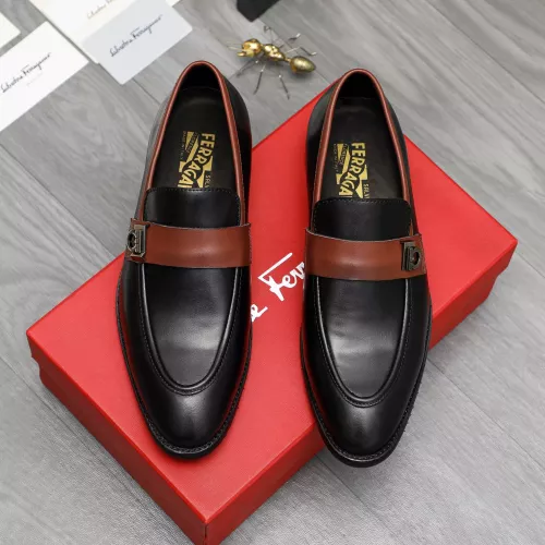 Cheap Salvatore Ferragamo Leather Shoes For Men #1380555 Replica Wholesale [$88.00 USD] [ITEM#1380555] on Replica Salvatore Ferragamo Leather Shoes