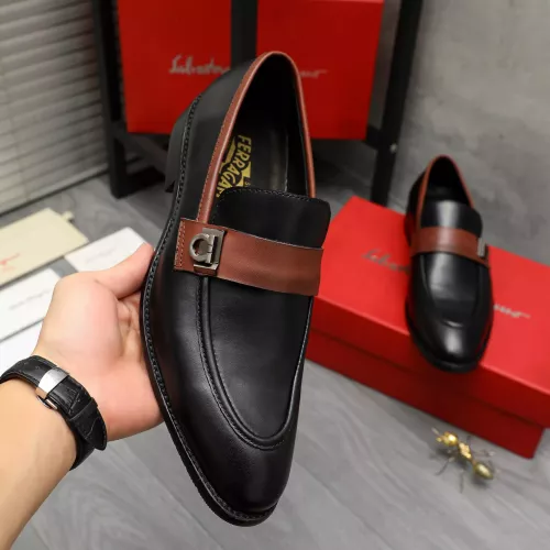 Cheap Salvatore Ferragamo Leather Shoes For Men #1380555 Replica Wholesale [$88.00 USD] [ITEM#1380555] on Replica Salvatore Ferragamo Leather Shoes