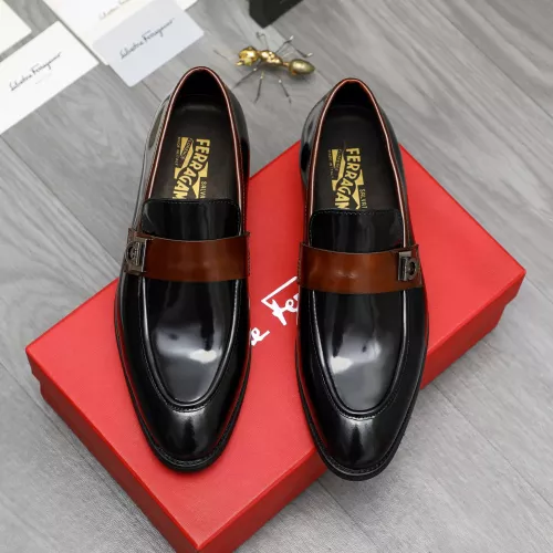 Cheap Salvatore Ferragamo Leather Shoes For Men #1380556 Replica Wholesale [$88.00 USD] [ITEM#1380556] on Replica Salvatore Ferragamo Leather Shoes