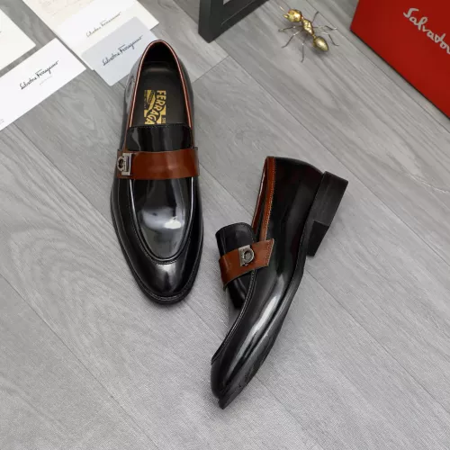 Cheap Salvatore Ferragamo Leather Shoes For Men #1380556 Replica Wholesale [$88.00 USD] [ITEM#1380556] on Replica Salvatore Ferragamo Leather Shoes