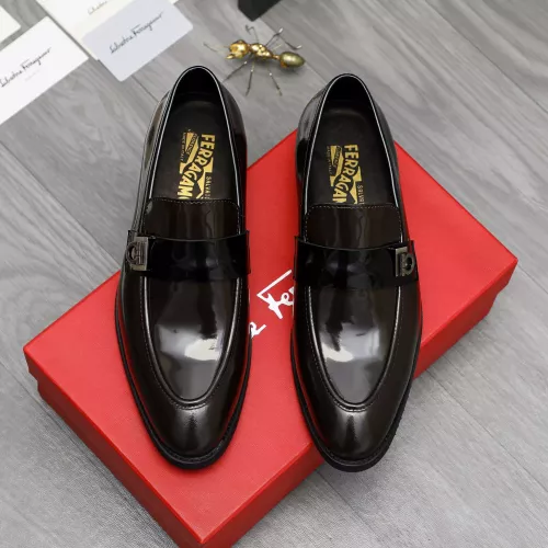 Cheap Salvatore Ferragamo Leather Shoes For Men #1380557 Replica Wholesale [$88.00 USD] [ITEM#1380557] on Replica Salvatore Ferragamo Leather Shoes