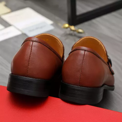 Cheap Salvatore Ferragamo Leather Shoes For Men #1380558 Replica Wholesale [$88.00 USD] [ITEM#1380558] on Replica Salvatore Ferragamo Leather Shoes