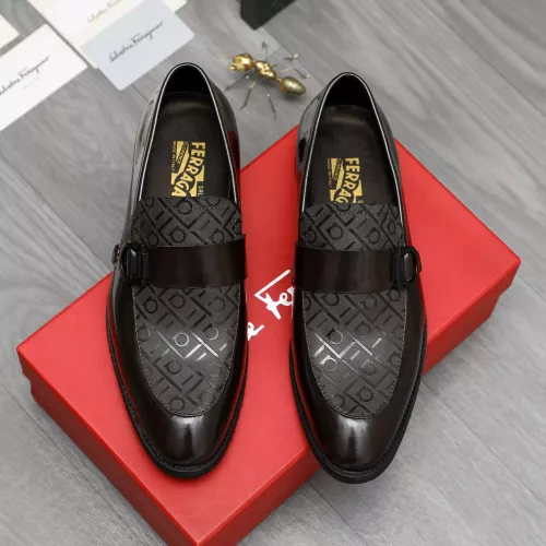 Cheap Salvatore Ferragamo Leather Shoes For Men #1380559 Replica Wholesale [$88.00 USD] [ITEM#1380559] on Replica Salvatore Ferragamo Leather Shoes