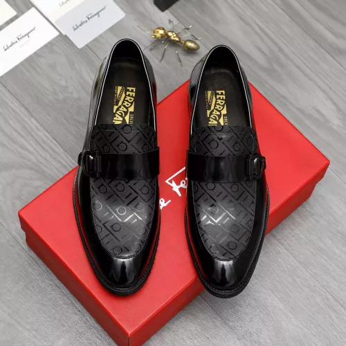 Cheap Salvatore Ferragamo Leather Shoes For Men #1380560 Replica Wholesale [$88.00 USD] [ITEM#1380560] on Replica Salvatore Ferragamo Leather Shoes