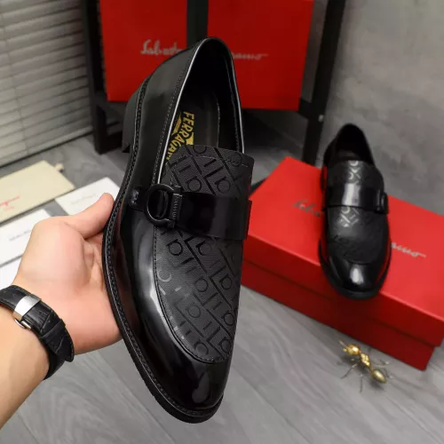 Cheap Salvatore Ferragamo Leather Shoes For Men #1380560 Replica Wholesale [$88.00 USD] [ITEM#1380560] on Replica Salvatore Ferragamo Leather Shoes