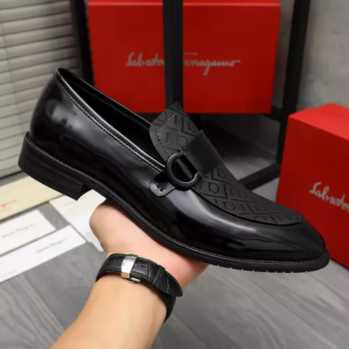 Cheap Salvatore Ferragamo Leather Shoes For Men #1380560 Replica Wholesale [$88.00 USD] [ITEM#1380560] on Replica Salvatore Ferragamo Leather Shoes