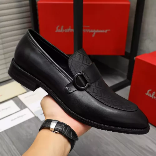 Cheap Salvatore Ferragamo Leather Shoes For Men #1380561 Replica Wholesale [$88.00 USD] [ITEM#1380561] on Replica Salvatore Ferragamo Leather Shoes