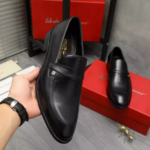 Cheap Salvatore Ferragamo Leather Shoes For Men #1380563 Replica Wholesale [$88.00 USD] [ITEM#1380563] on Replica Salvatore Ferragamo Leather Shoes