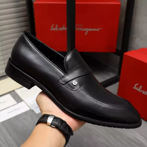 Cheap Salvatore Ferragamo Leather Shoes For Men #1380563 Replica Wholesale [$88.00 USD] [ITEM#1380563] on Replica Salvatore Ferragamo Leather Shoes