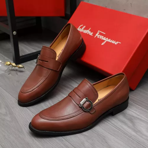 Salvatore Ferragamo Leather Shoes For Men #1380564