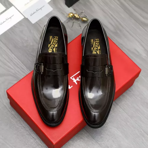 Cheap Salvatore Ferragamo Leather Shoes For Men #1380565 Replica Wholesale [$88.00 USD] [ITEM#1380565] on Replica Salvatore Ferragamo Leather Shoes