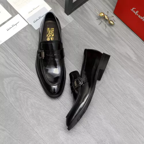 Cheap Salvatore Ferragamo Leather Shoes For Men #1380566 Replica Wholesale [$88.00 USD] [ITEM#1380566] on Replica Salvatore Ferragamo Leather Shoes