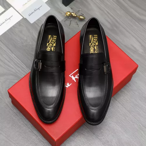 Cheap Salvatore Ferragamo Leather Shoes For Men #1380567 Replica Wholesale [$88.00 USD] [ITEM#1380567] on Replica Salvatore Ferragamo Leather Shoes