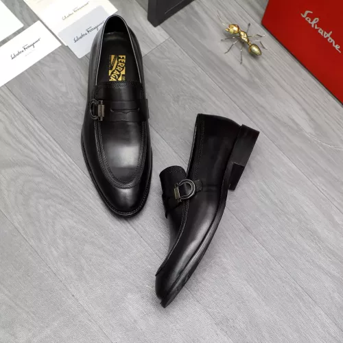 Cheap Salvatore Ferragamo Leather Shoes For Men #1380567 Replica Wholesale [$88.00 USD] [ITEM#1380567] on Replica Salvatore Ferragamo Leather Shoes